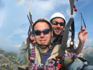  Paragliding baptism chaine des domes 